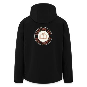 Lire des livres pour de nouveaux départs et l’auto-guérison - Veste softshell homme en polyester recyclé Stanley/Stella - noir - Dos - AI Model Male 185 light (185cm)