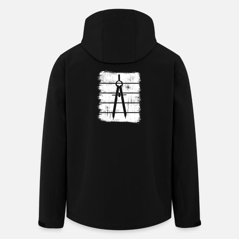 Compasses - Men’s Recycled Softshell Jacket by Stanley/Stella - black