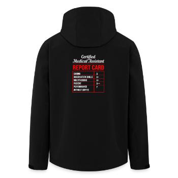 Medical Assistant MFA - Men’s Recycled Softshell Jacket by Stanley/Stella - black - Back - AI Model Male 185 light (185cm)