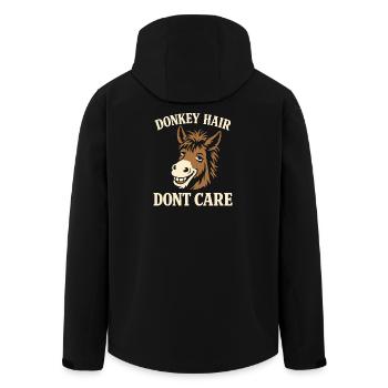 Amant des ânes Âne Animal drôle d’âne - Veste softshell homme en polyester recyclé Stanley/Stella - noir - Dos - AI Model Male 185 light (185cm)