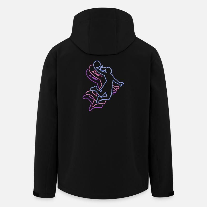 Basketball Mädchen Basketballerin Frauen - Recycelte Männer Softshell-Jacke von Stanley/Stella - Schwarz