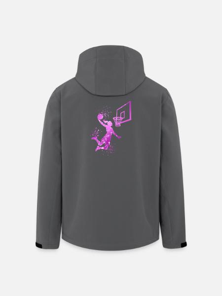 Basket-ball féminin - Veste softshell homme en polyester recyclé Stanley/Stella - noir