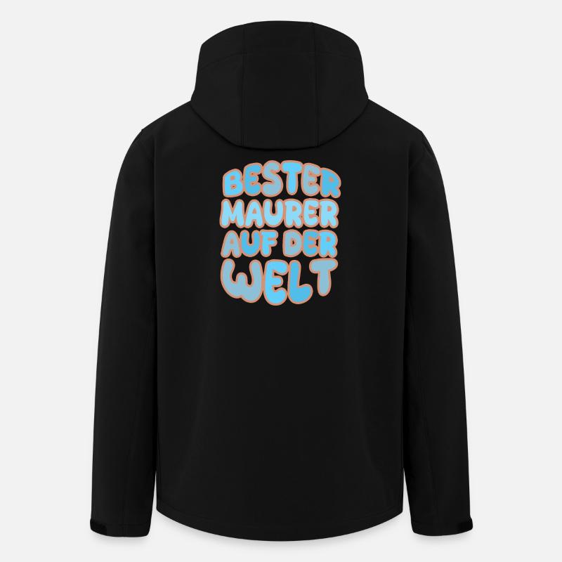 Geschenk für Maurer - Recycelte Männer Softshell-Jacke von Stanley/Stella - Schwarz