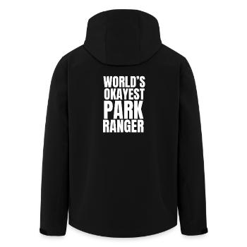 Le garde-parc le plus cool du monde : design rétro drôle - Veste softshell homme en polyester recyclé Stanley/Stella - noir - Dos - AI Model Male 185 light (185cm)