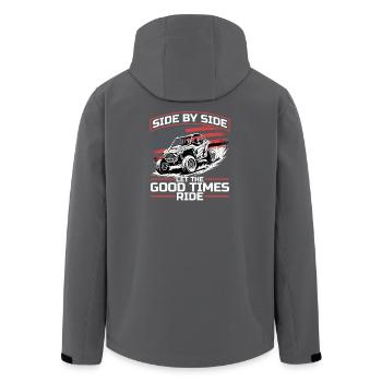 UTV Off Road Boy Men 4 Wheeler Side by side - Recycelte Männer Softshell-Jacke von Stanley/Stella - Anthrazit - Hinten - AI Model Male 185 light (185cm)