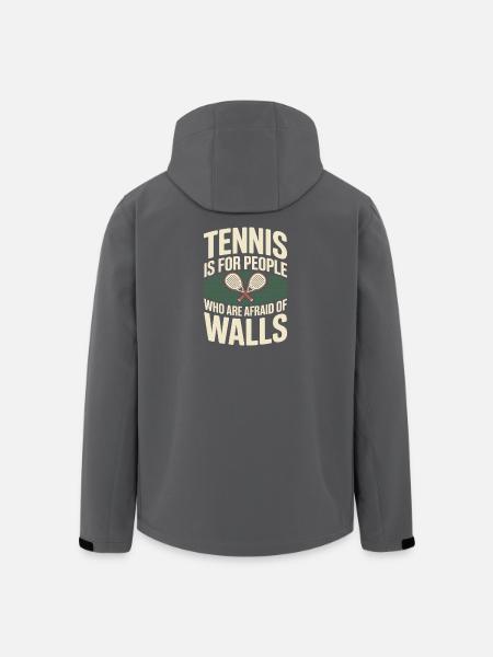 Padel Tennis Is For People Who Are Afraid Of Walls - Men’s Recycled Softshell Jacket by Stanley/Stella - black