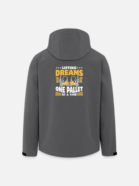 Staplerfahrer Englisch Spruch Stapler - Recycelte Männer Softshell-Jacke von Stanley/Stella - Schwarz