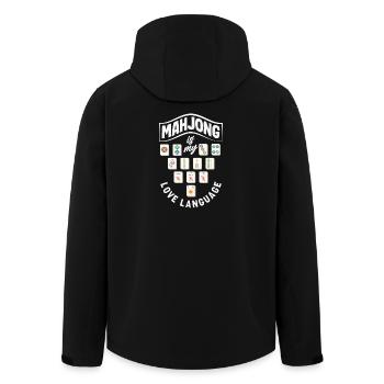 C’est l’heure du Mahjong - Veste softshell homme en polyester recyclé Stanley/Stella - noir - Dos - AI Model Male 185 light (185cm)