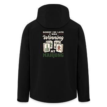 C’est l’heure du Mahjong - Veste softshell homme en polyester recyclé Stanley/Stella - noir - Dos - AI Model Male 185 light (185cm)