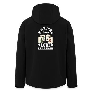 C’est l’heure du Mahjong - Veste softshell homme en polyester recyclé Stanley/Stella - noir - Dos - AI Model Male 185 light (185cm)