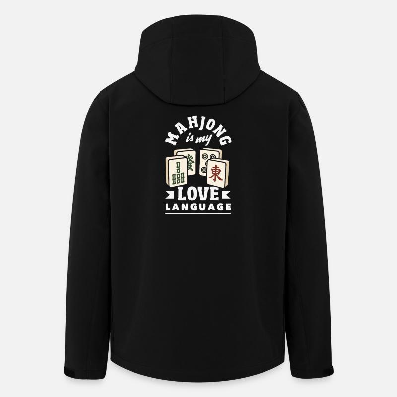 C’est l’heure du Mahjong - Veste softshell homme en polyester recyclé Stanley/Stella - noir
