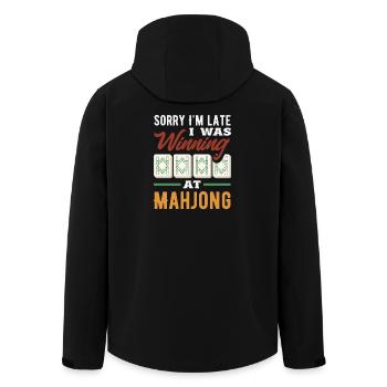 C’est l’heure du Mahjong - Veste softshell homme en polyester recyclé Stanley/Stella - noir - Dos - AI Model Male 185 light (185cm)