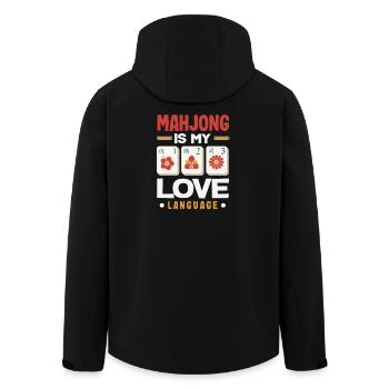 C’est l’heure du Mahjong - Veste softshell homme en polyester recyclé Stanley/Stella - noir - Dos - AI Model Male 185 light (185cm)