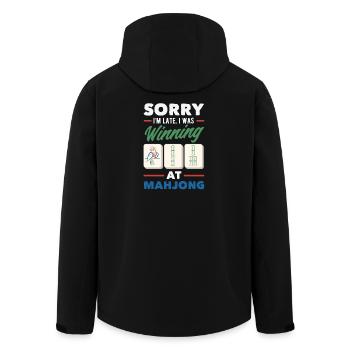 C’est l’heure du Mahjong - Veste softshell homme en polyester recyclé Stanley/Stella - noir - Dos - AI Model Male 185 light (185cm)
