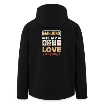 C’est l’heure du Mahjong - Veste softshell homme en polyester recyclé Stanley/Stella - noir - Dos - AI Model Male 185 light (185cm)