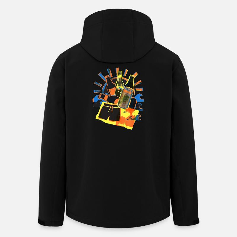 Bier Sommer Sonne - Recycelte Männer Softshell-Jacke von Stanley/Stella - Schwarz