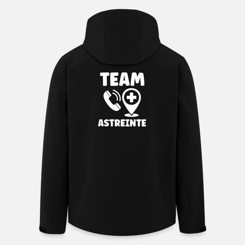 Astreinte  - Veste softshell homme en polyester recyclé Stanley/Stella - noir