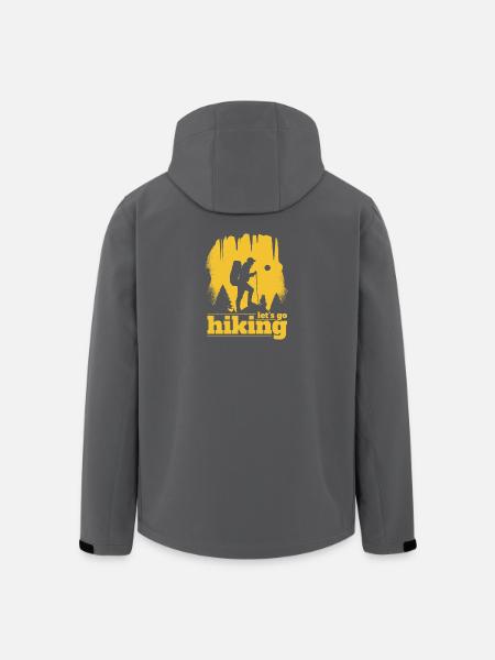 Let's Go Hiking - Recycelte Männer Softshell-Jacke von Stanley/Stella - Schwarz