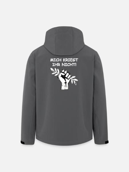 Gegen Krieg Für Frieden - Recycelte Männer Softshell-Jacke von Stanley/Stella - Schwarz