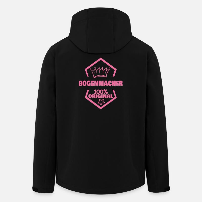 Job Bogenmacher - Recycelte Männer Softshell-Jacke von Stanley/Stella - Schwarz
