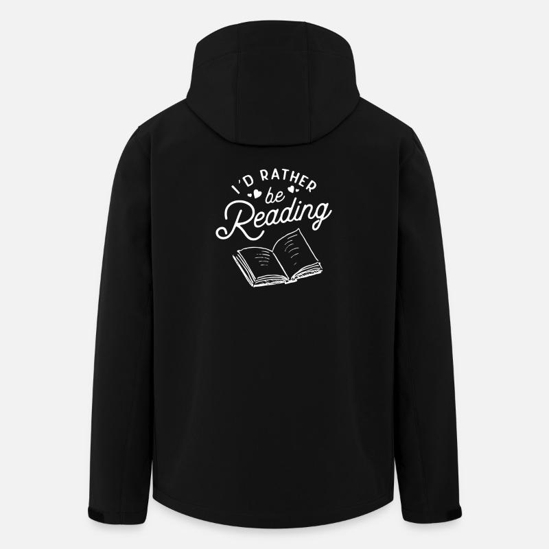 I'd Rather Be Reading - Men’s Recycled Softshell Jacket by Stanley/Stella - black