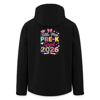 Little Miss PreK Graduation 2026 - Men’s Recycled Softshell Jacket by Stanley/Stella - black - Back - AI Model Male 185 light (185cm)