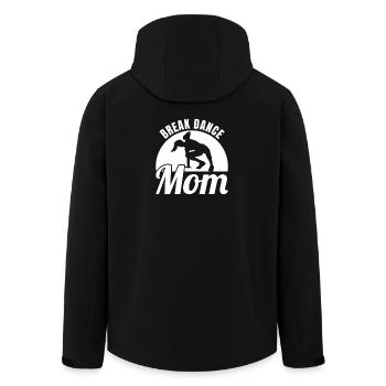 Breakdance Mutter - Recycelte Männer Softshell-Jacke von Stanley/Stella - Schwarz - Hinten - AI Model Male 185 light (185cm)