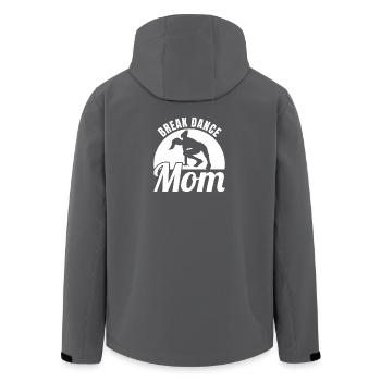 Maman Breakdance - Veste softshell homme en polyester recyclé Stanley/Stella - charbon - Dos - AI Model Male 185 light (185cm)