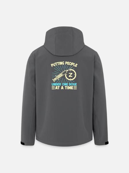Anesthesiologist Putting People One Dose - Men’s Recycled Softshell Jacket by Stanley/Stella - black