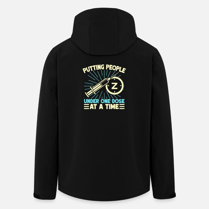 Anesthesiologist Putting People One Dose - Men’s Recycled Softshell Jacket by Stanley/Stella - black