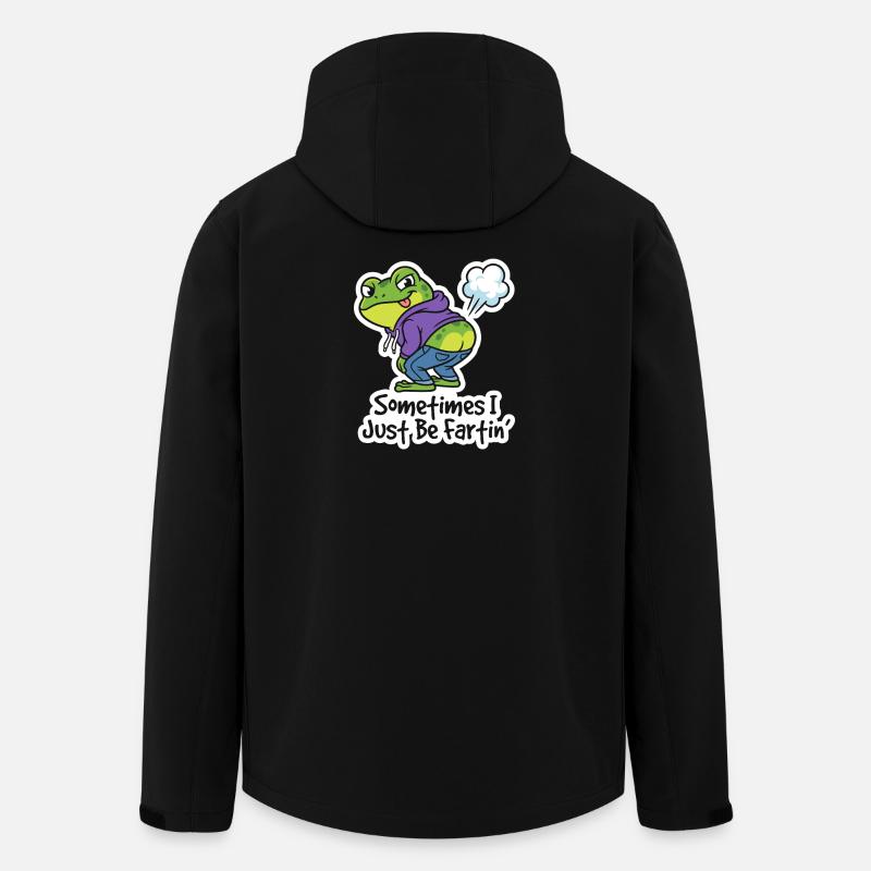 Giggle Frog Hoodie Saying - Men’s Recycled Softshell Jacket by Stanley/Stella - black