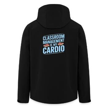 High School Teacher Classroom Management Education - Men’s Recycled Softshell Jacket by Stanley/Stella - black - Back - AI Model Male 185 light (185cm)