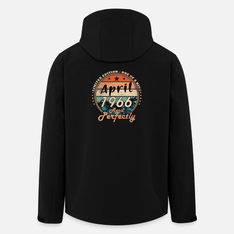 April 1966 - Birthday - Gift - Men’s Recycled Softshell Jacket by Stanley/Stella - black