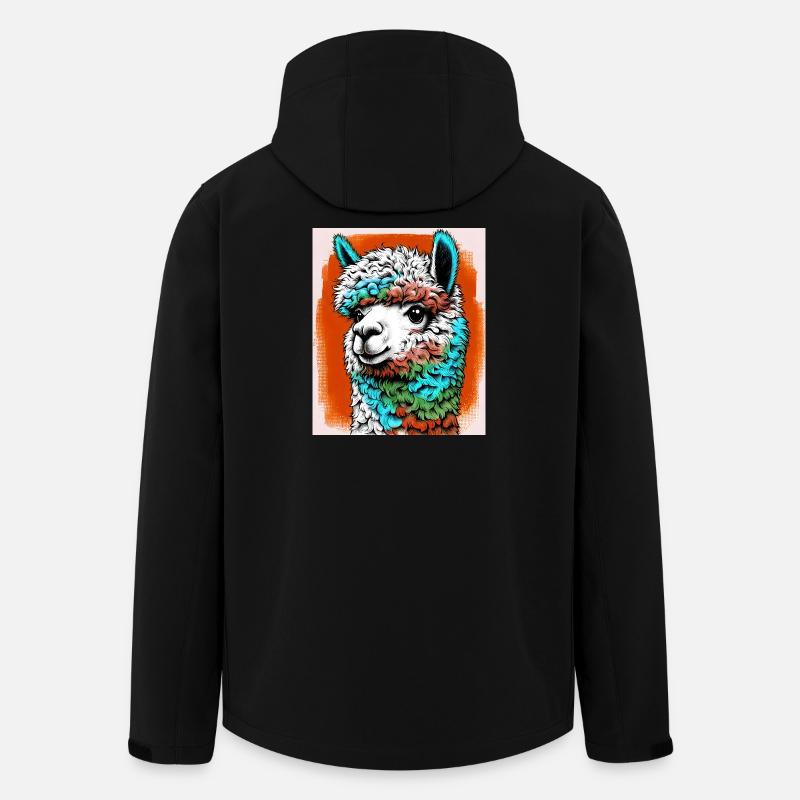 Alpaka - Recycelte Männer Softshell-Jacke von Stanley/Stella - Schwarz