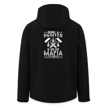 House Painter Hilarious Designs Unique Gifts - Recycelte Männer Softshell-Jacke von Stanley/Stella - Schwarz - Hinten - AI Model Male 185 light (185cm)