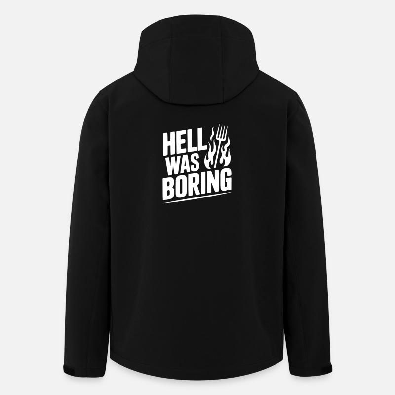 Die Hölle war langweilig - Recycelte Männer Softshell-Jacke von Stanley/Stella - Schwarz