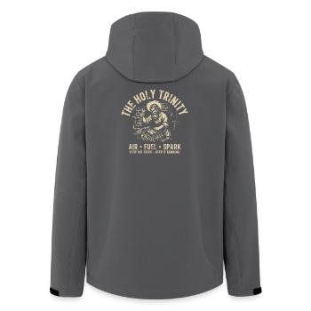 Étincelle de carburant Air du moteur Saint Trinity Tee - Veste softshell homme en polyester recyclé Stanley/Stella - noir - Dos - AI Model Male 185 light (185cm)