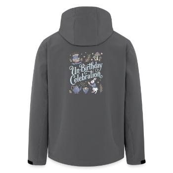 "Ungeburtstag" Teeparty Wunderland Geburtstag - Recycelte Männer Softshell-Jacke von Stanley/Stella - Schwarz - Hinten - AI Model Male 185 light (185cm)