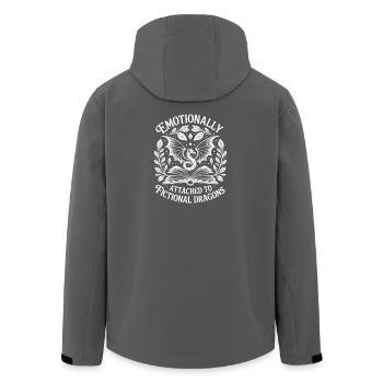 Romans fantastiques Lecteur de contes de fées de dragons drôle - Veste softshell homme en polyester recyclé Stanley/Stella - noir - Dos - AI Model Male 185 light (185cm)