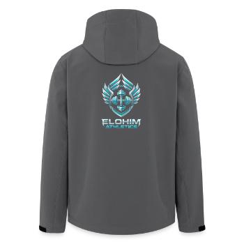 Elohim Hebrew Israelite - Recycelte Männer Softshell-Jacke von Stanley/Stella - Schwarz - Hinten - AI Model Male 185 light (185cm)
