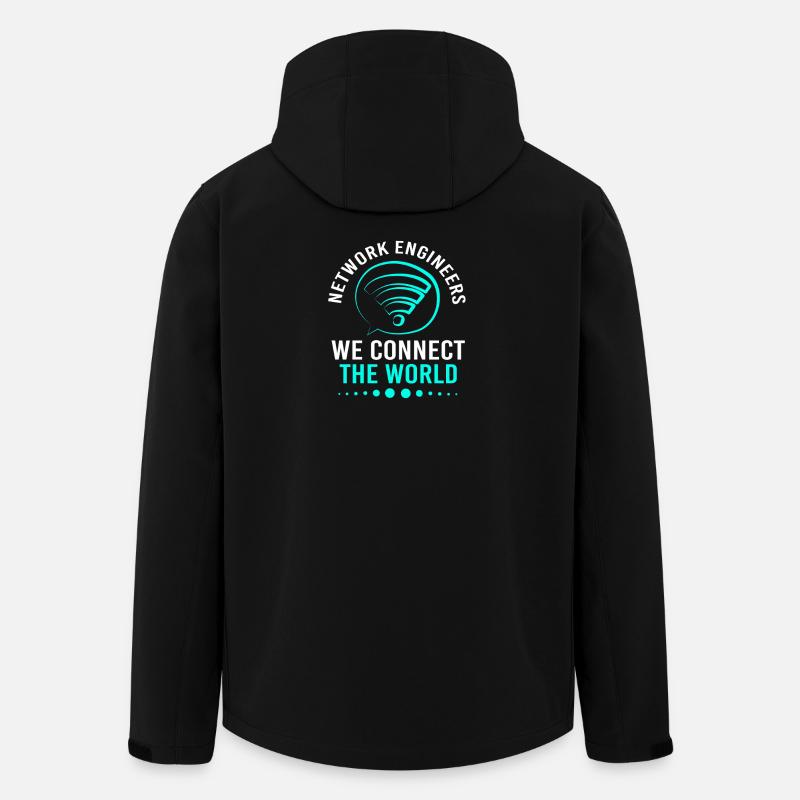Network Engineer Programmer Computer Scientist - Men’s Recycled Softshell Jacket by Stanley/Stella - black