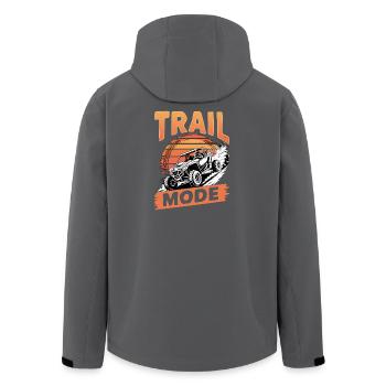 UTV Off Road 4 Wheeler Side by side - Recycelte Männer Softshell-Jacke von Stanley/Stella - Schwarz - Hinten - AI Model Male 185 light (185cm)