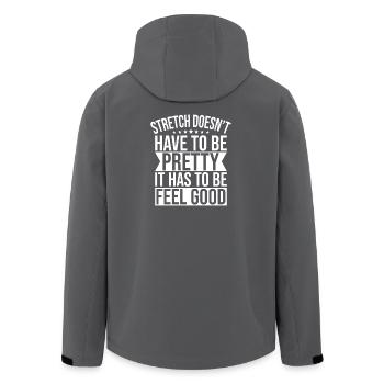Pilates Enthusiasts Stretch Doesn´t Have Be Good - Recycelte Männer Softshell-Jacke von Stanley/Stella - Schwarz - Hinten - AI Model Male 185 light (185cm)