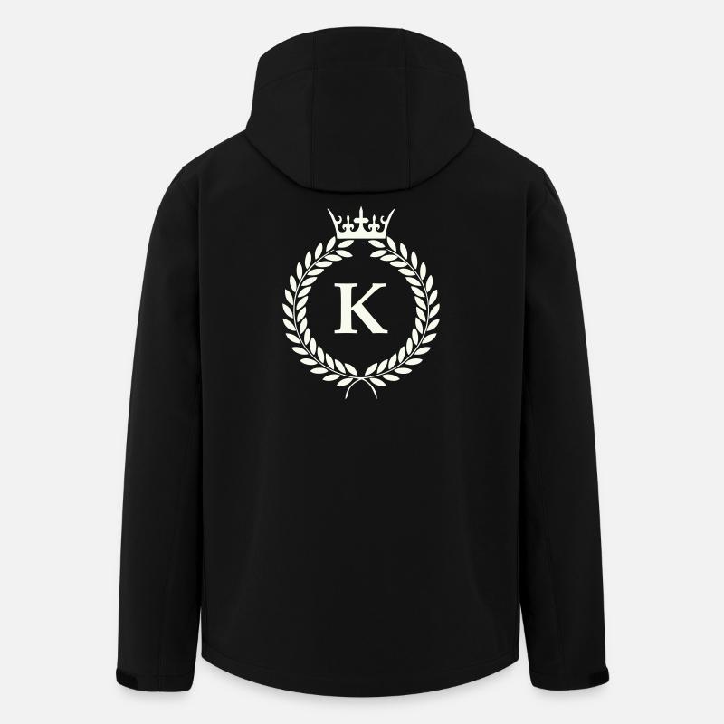 K_wappen- - Veste softshell homme en polyester recyclé Stanley/Stella - noir