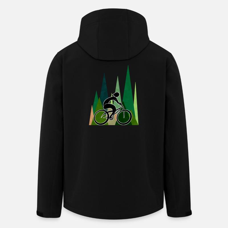 Radfahrer - Recycelte Männer Softshell-Jacke von Stanley/Stella - Schwarz