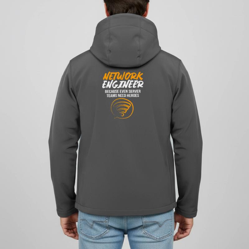 Network Computer Scientist Programmer Admin Men’s Recycled Softshell Jacket Discoverer by Stanley/Stella