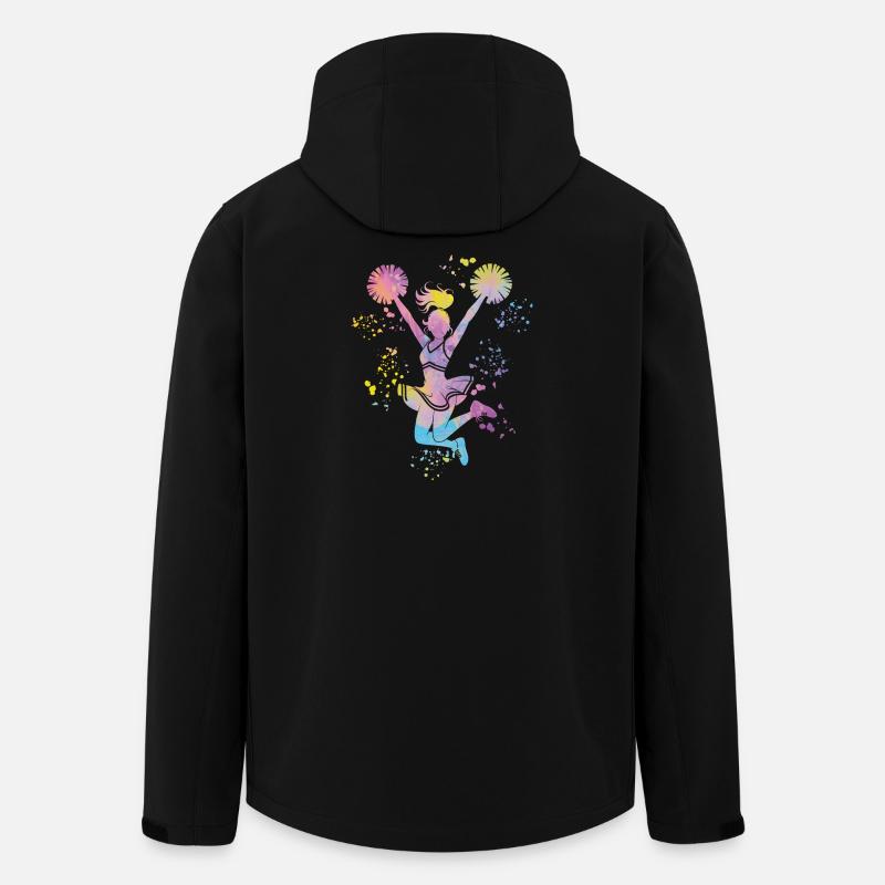 Cheerpom pom girls Mom Cheerleading - Veste softshell homme en polyester recyclé Stanley/Stella - noir