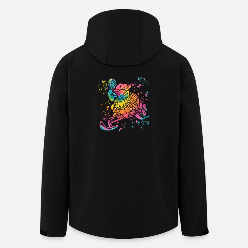 Motoneige, motoneige, motoneige - Veste softshell homme en polyester recyclé Stanley/Stella - noir
