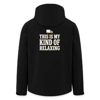 Truck Sim Truck Simulator Sim Trucker Long Haul - Recycelte Männer Softshell-Jacke von Stanley/Stella - Schwarz - Hinten - AI Model Male 185 light (185cm)