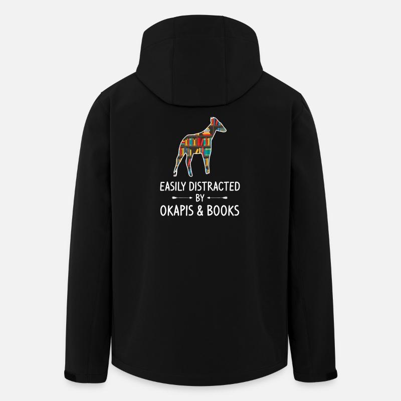 Bookish Donkey Library Silhouette - Men’s Recycled Softshell Jacket by Stanley/Stella - black